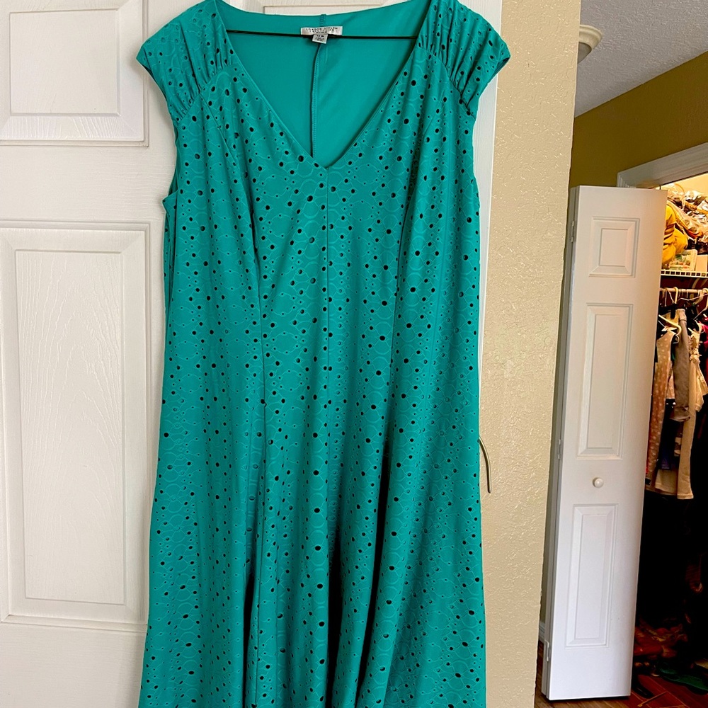 London Style, A-Line dress, Seafoam Green, 14W